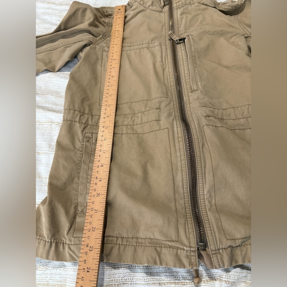 Madewell women’s utility passage jacket size small tan zipper front - Picture 10 of 11